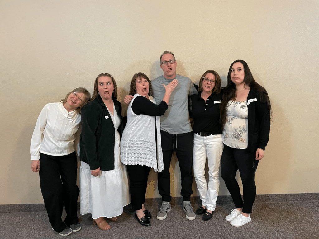 Shawn Reynolds and other doing wacky face